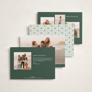 This is a juniper holiday photo cards with standard by Olivia Raufman called charming stripe printing on recycled smooth signature in standard