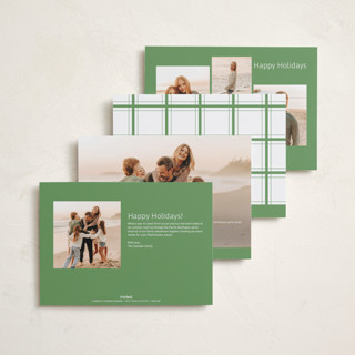 This is a mint holiday photo cards with standard by Inkblot Design called duplicity printing on recycled smooth signature in standard