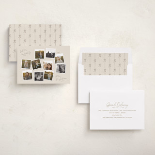 This is a cookie dough holiday photo cards with standard by Lisa McLean called vintage collage printing on recycled smooth signature in standard