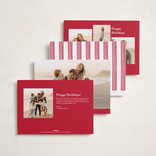 This is a snow holiday photo cards with standard by Iveta Angelova called ribbon framed printing on recycled smooth signature in standard