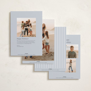 This is a tinsel holiday photo cards with standard by Angela Thompson called merry printing on recycled smooth signature in standard