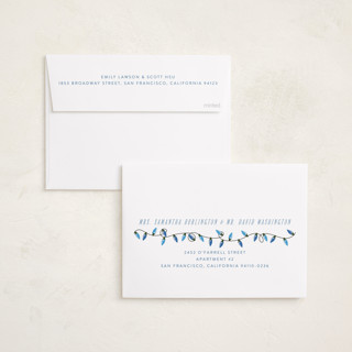 This is a glacier holiday photo cards with standard by Kate Ross called love joy printing on recycled smooth signature in standard