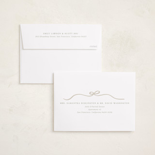 This is a snow holiday photo cards with standard by Kaydi Bishop called bow tied printing on recycled smooth signature in standard