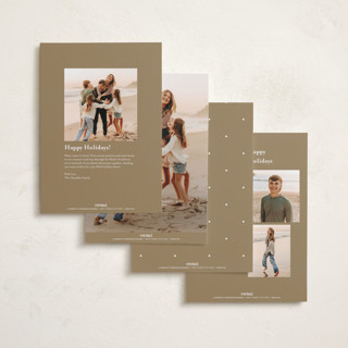 This is a honey holiday photo cards with standard by Carolyn MacLaren called footnote printing on recycled smooth signature in standard