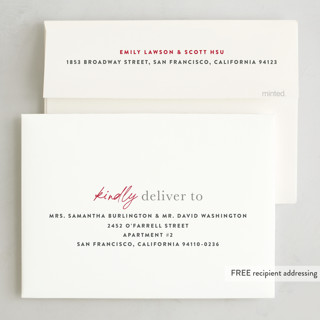This is a taupe holiday photo cards with standard by Sara Hicks Malone called new address printing on recycled smooth signature in standard