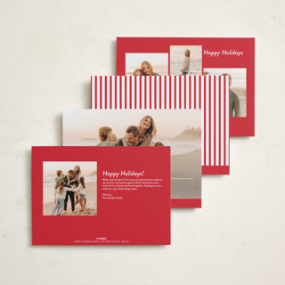This is a berry holiday photo cards with standard by Wendy Chung called modern postcard printing on recycled smooth signature in standard