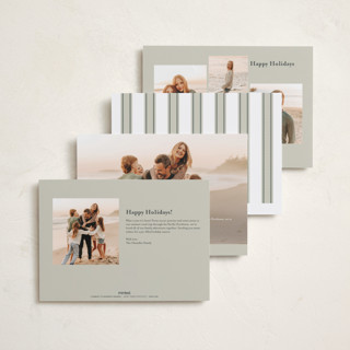 This is a snowflake holiday photo cards with standard by Chris Griffith called holiday fun printing on recycled smooth signature in standard