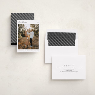 This is a snowcap holiday photo cards with standard by Pixel and Hank called christmas card printing on recycled smooth signature in standard
