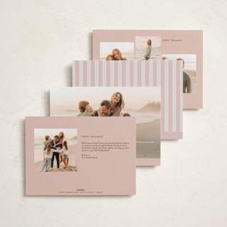 This is a berry holiday photo cards with standard by Kelly Schmidt called simple scalloped edge printing on recycled smooth signature in standard