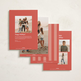 This is a holly holiday photo cards with standard by Kasia Labocki called the portrait printing on recycled smooth signature in standard