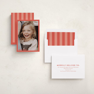 This is a holly holiday photo cards with standard by Kasia Labocki called the portrait printing on recycled smooth signature in standard