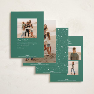 This is a icicle holiday photo cards with standard by Hooray Creative called very merry christmas printing on recycled smooth signature in standard