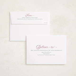 This is a ruby holiday photo cards with standard by Alston Foster called endearing printing on recycled smooth signature in standard