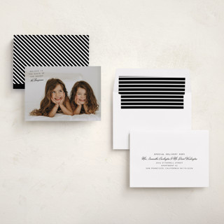 This is a coal holiday photo cards with standard by Heather Schertzer called believe printing on recycled smooth signature in standard