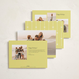 This is a shine star holiday photo cards with standard by Pati Cascino called all is bright! printing on recycled smooth signature in standard