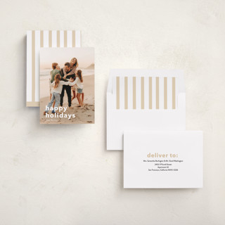 This is a cotton holiday photo cards with standard by Angela Thompson called holiday fun! printing on recycled smooth signature in standard