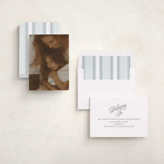 This is a coal holiday photo cards with standard by Baumbirdy called scripted note printing on recycled smooth signature in standard