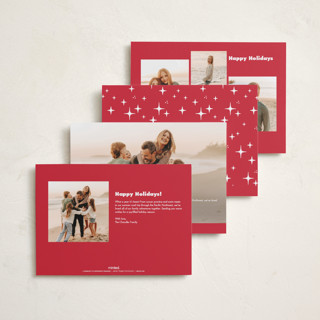 This is a starlight holiday photo cards with standard by Jessie Steury called outline printing on recycled smooth signature in standard