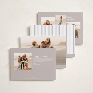 This is a snow holiday photo cards with standard by Christy Hy Lee called modernist printing on recycled smooth signature in standard