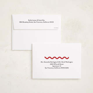 This is a candy cane holiday photo cards with standard by Iveta Angelova called joyful waves printing on recycled smooth signature in standard