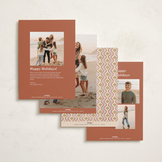 This is a holly holiday photo cards with standard by Natalie Rae called juniper berry printing on recycled smooth signature in standard