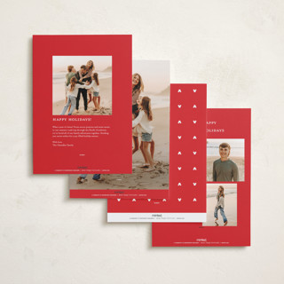 This is a cotton holiday photo cards with standard by Laura Hamm called mickey spirit printing on recycled smooth signature in standard