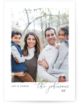 This is a white holiday photo card by Snow and Ivy called Notable with standard printing on smooth signature in standard.