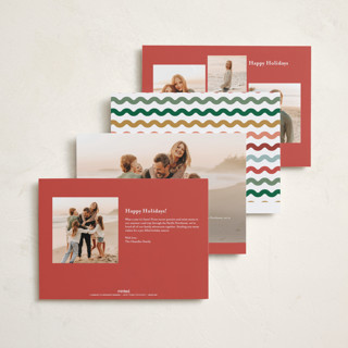 This is a cranberry holiday photo cards with standard by Jennifer Wick called sugar cookie printing on recycled smooth signature in standard