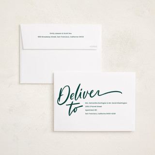 This is a evergreen holiday photo cards with standard by Erin German called unleash the joy printing on recycled smooth signature in standard