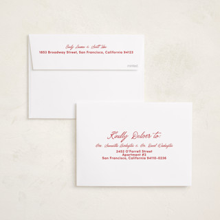 This is a candy holiday photo cards with standard by Pixel and Hank called the christmas letters printing on recycled smooth signature in standard
