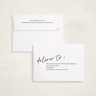 This is a noir holiday photo cards with standard by Annie Clark called zine printing on recycled smooth signature in standard