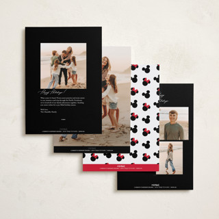 This is a cotton holiday photo cards with standard by Stacey Meacham called iconic printing on recycled smooth signature in standard