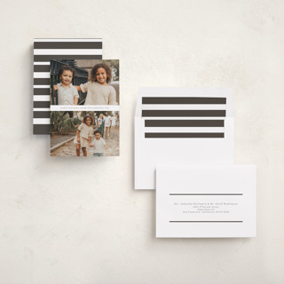 This is a cloud holiday photo cards with standard by Nicole Walsh called deux printing on recycled smooth signature in standard