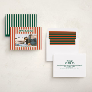 This is a mistletoe holiday photo cards with standard by Ekko Studio called bold & bright printing on recycled smooth signature in standard