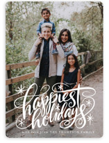 plain holiday photo cards
