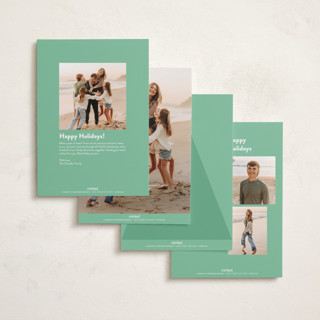 This is a gumdrops holiday photo cards with standard by Morgan Kendall called mod squares printing on recycled smooth signature in standard