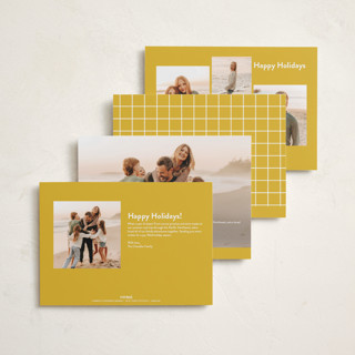 This is a autumn holiday photo cards with standard by Annie Holmquist called much joy printing on recycled smooth signature in standard