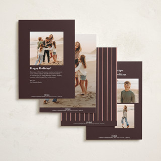 This is a sugarplum holiday photo cards with standard by Ani Somi called minima printing on recycled smooth signature in standard