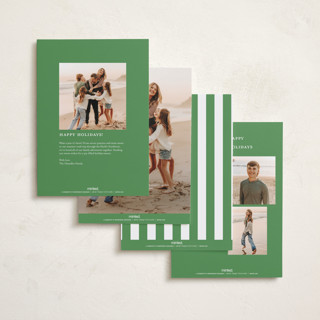 This is a wreath holiday photo cards with standard by Christy Hy Lee called together printing on recycled smooth signature in standard