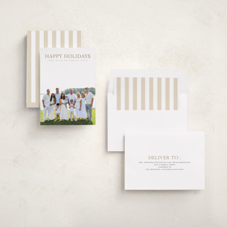 This is a vanilla holiday photo cards with standard by Christy Hy Lee called together printing on recycled smooth signature in standard