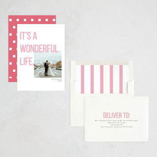 This is a sugarplum holiday photo cards with standard by Morgan Kendall called bailey printing on recycled smooth signature in standard