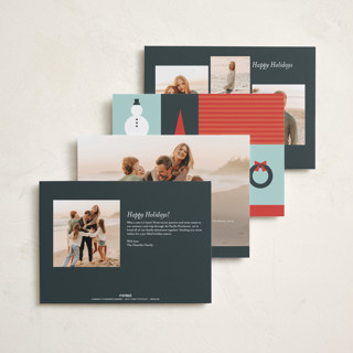 This is a lagoon holiday photo cards with standard by Jennifer Postorino called flicks printing on recycled smooth signature in standard