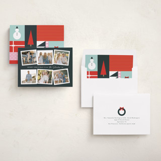 This is a lagoon holiday photo cards with standard by Jennifer Postorino called flicks printing on recycled smooth signature in standard