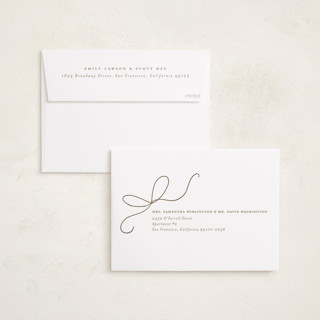 This is a snow holiday photo cards with standard by Emily Betts called bow two printing on recycled smooth signature in standard