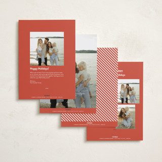 This is a holly holiday photo cards with standard by Annie Holmquist called disney's mickey mouse holiday border printing on recycled smooth signature in standard