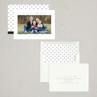 This is a snow holiday photo cards with standard by Angela Garrick called disney mickey mouse minimalist mickey printing on recycled smooth signature in standard