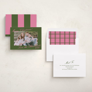 This is a bonbon holiday photo cards with standard by Megan Davis called kiawah printing on recycled smooth signature in standard