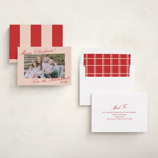 This is a holly berry holiday photo cards with standard by Megan Davis called kiawah printing on recycled smooth signature in standard