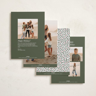 This is a holly jolly holiday photo cards with standard by Alston Foster called charming frame printing on recycled smooth signature in standard