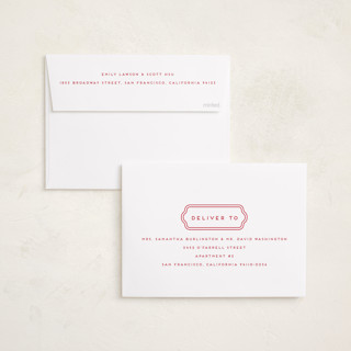 This is a peppermint holiday photo cards with standard by Rebecca Durflinger called preppy curved frame printing on recycled smooth signature in standard